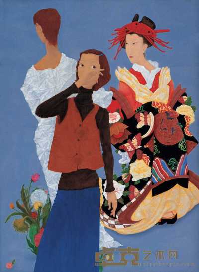 李云 2002年作 女人花系列之二 150×110cm